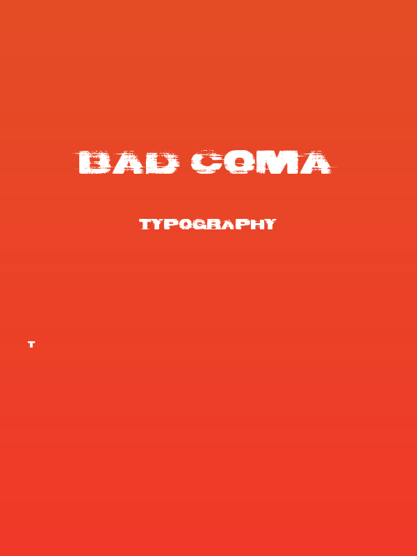 Bad Coma Poster
