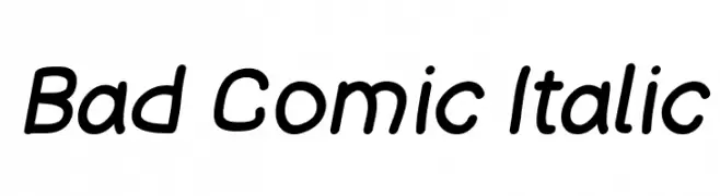 Bad Comic Italic  免费字体下载