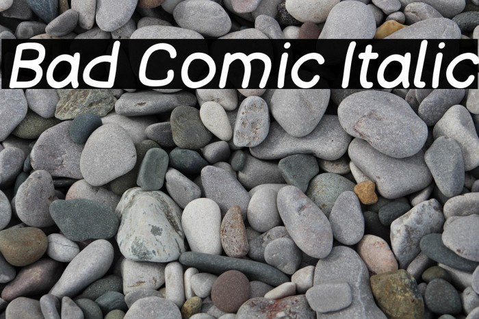 Bad Comic Italic Example 3