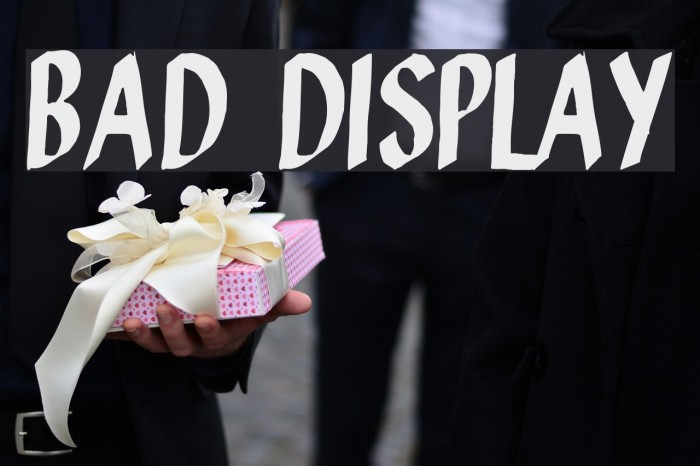 Bad Display Caratteri examples