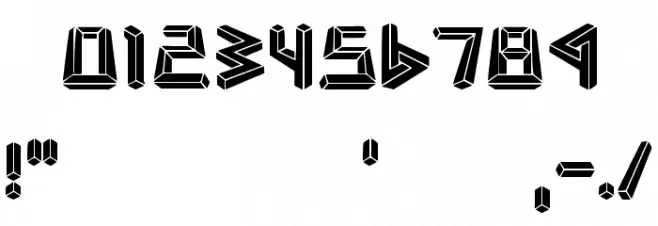 Bad Escher Font OTHER CHARS