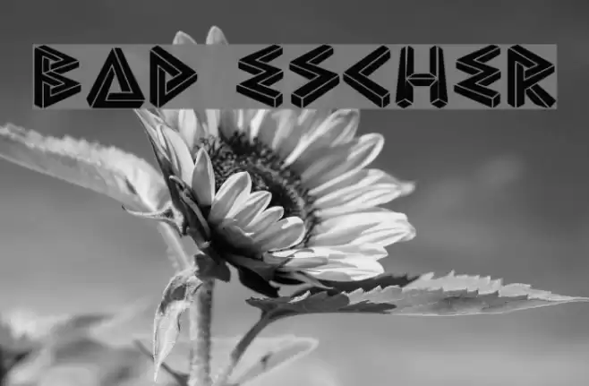 Bad Escher Font examples