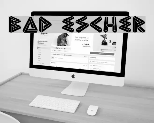 Bad Escher Font examples