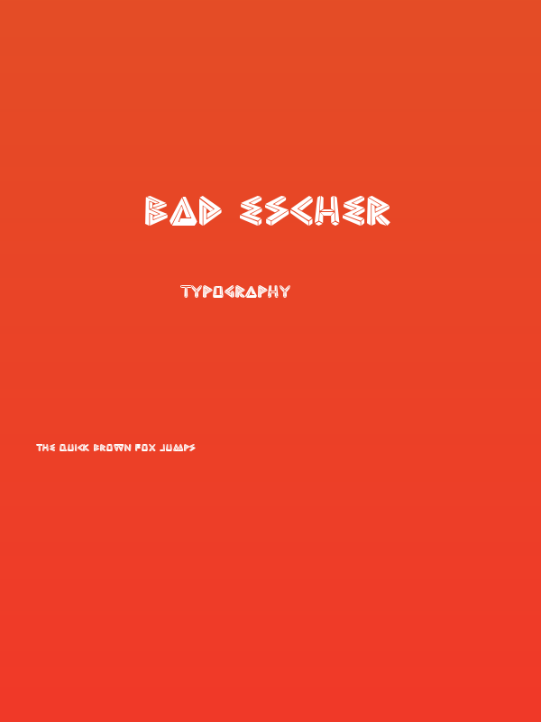 Bad Escher Poster
