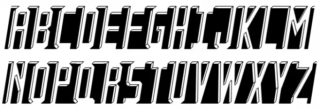 Bad Eyes Italic Schriftart Groß