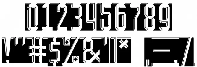 Bad Eyes Regular Font OTHER CHARS