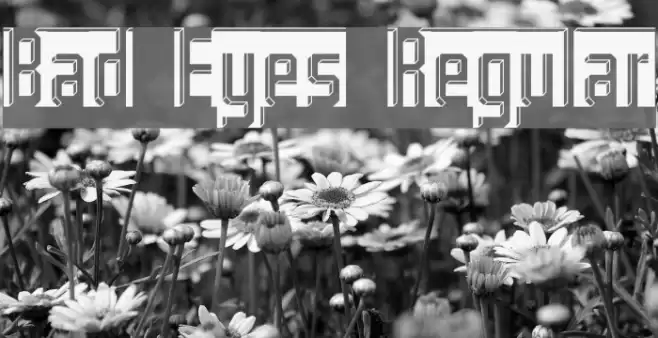 Bad Eyes Regular Font examples