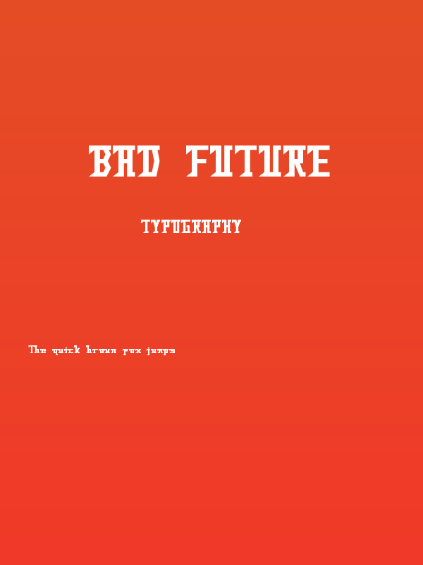 Bad Future Poster