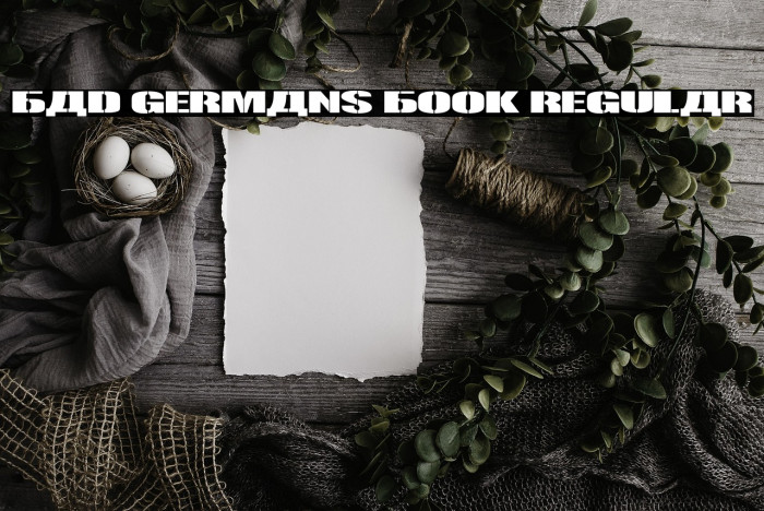 Bad Germans Book Regular Example 1