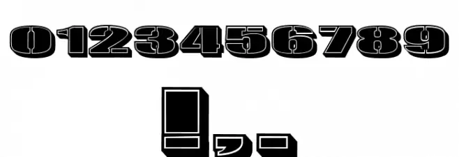 Bad Germans Regular Font OTHER CHARS