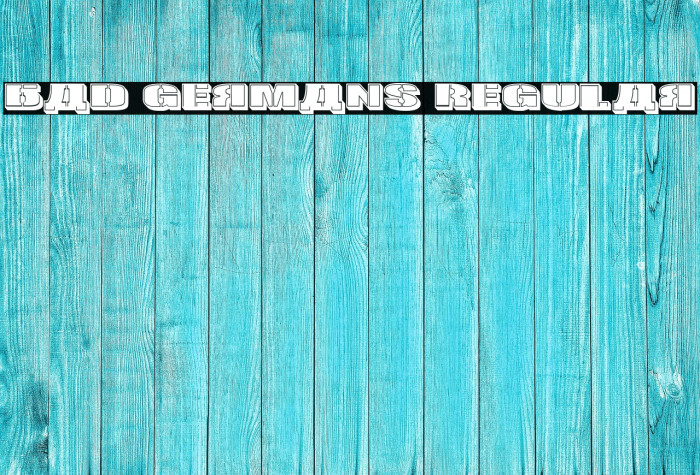 Bad Germans Regular Example 1