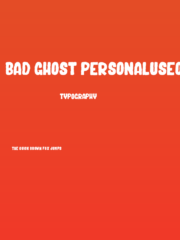 Bad Ghost_PersonalUseOnly Poster
