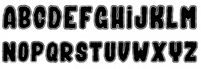 Bad Ghost_PersonalUseOnly Schriftart Kleinbuchstaben