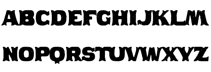 Bad Gringo Font LOWERCASE