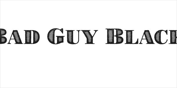 Bad Guy Black Logo