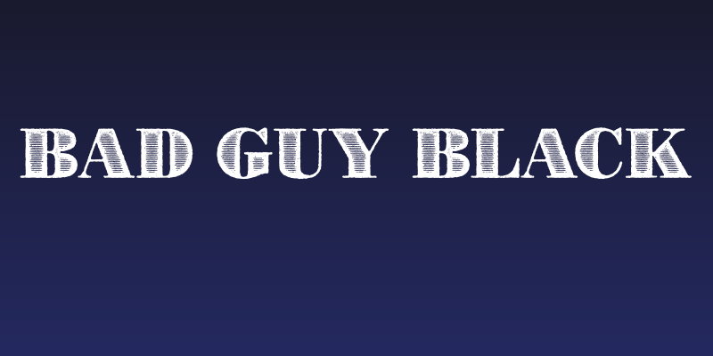 Bad Guy Black Social Header