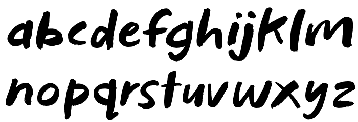 Bad Habits Font LOWERCASE