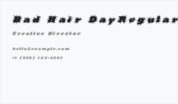 Bad Hair DayRegular Business Card