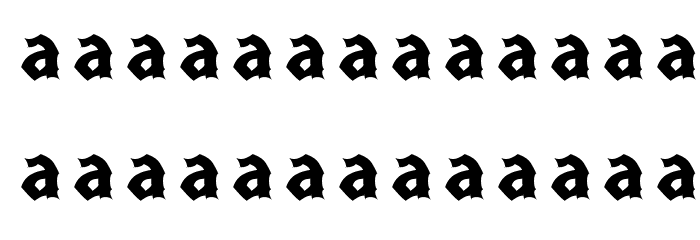 Bad-Hair-Day Font LOWERCASE