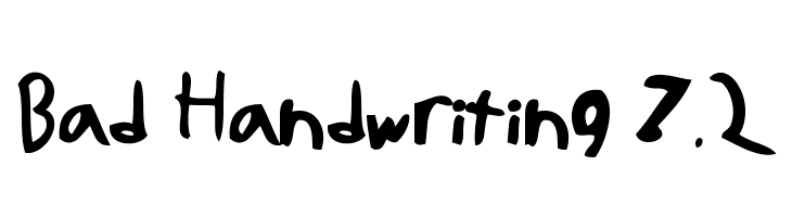 Bad Handwriting 7.2 Font
