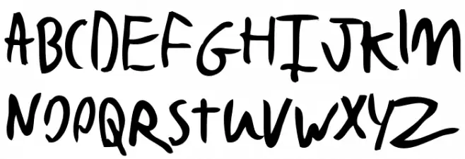 Bad Handwriting 7.2 Schriftart Groß