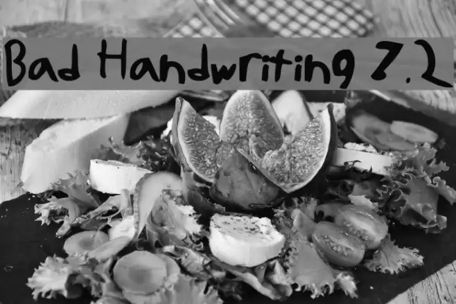 Bad Handwriting 7.2 Font examples