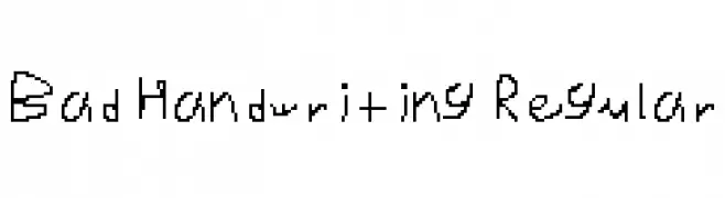 Bad Handwriting Regular  Fuentes Gratis Descargar