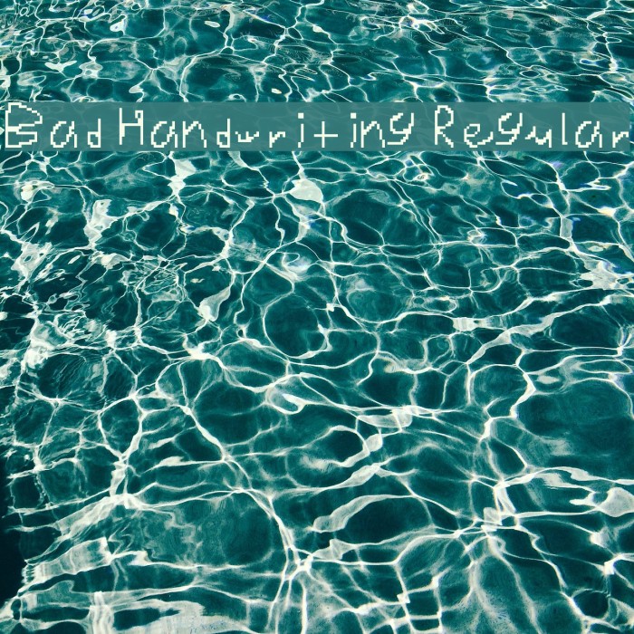 Bad Handwriting Regular Example 1