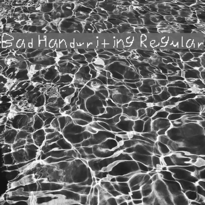 Bad Handwriting Regular Font examples