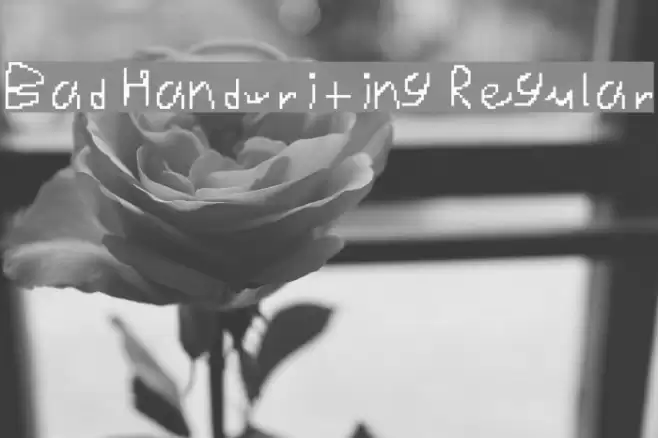 Bad Handwriting Regular Font examples