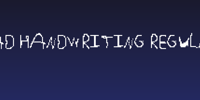 Bad Handwriting Regular Social Header