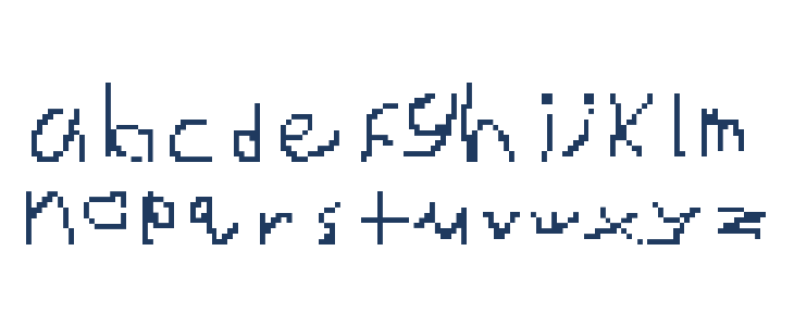 Bad Handwriting Regular Lowercase