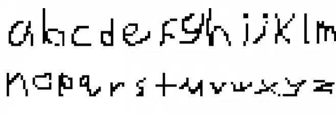 Bad Handwriting Regular फ़ॉन्ट लोअरकेस