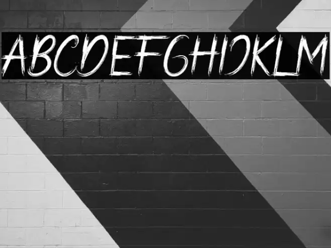 Bad Hunter Brush Font examples