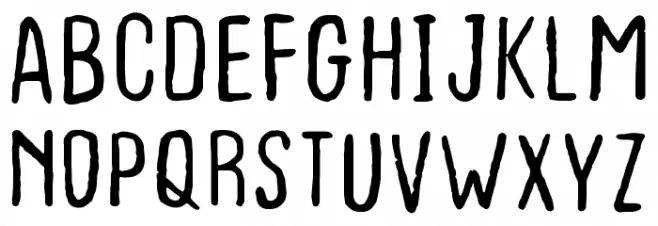 Bad Ink Font UPPERCASE