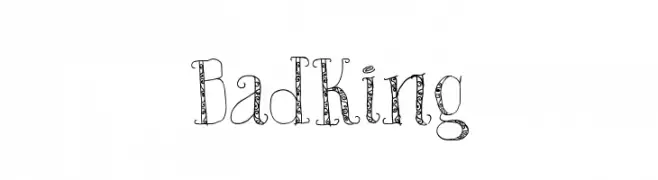 Bad King  تنزيل الخطوط