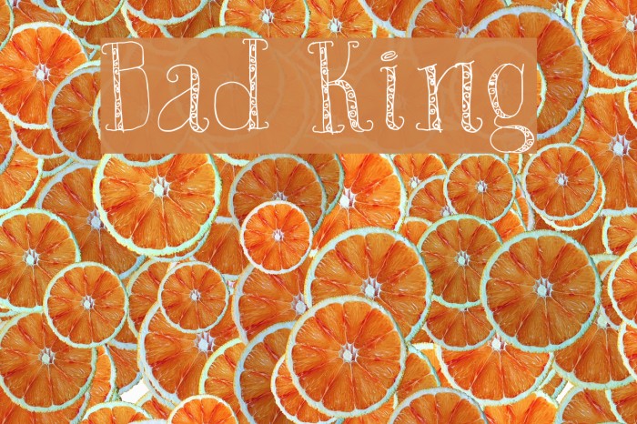 Bad King Font examples