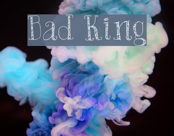 Bad King Font examples