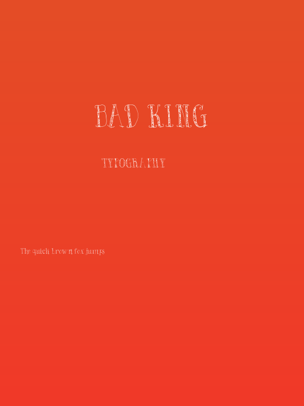 Bad King Poster