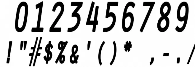 Bad Land Font OTHER CHARS