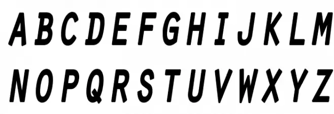 Bad Land خط أحرف صغيرة