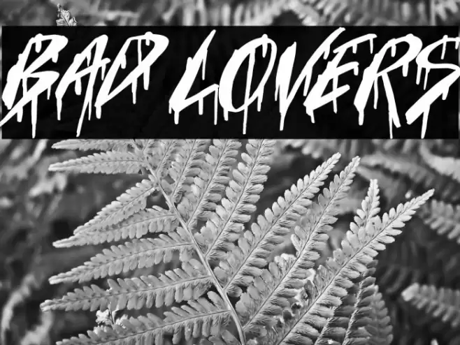 Bad Lovers Font examples