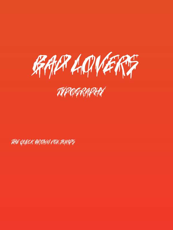 Bad Lovers Poster