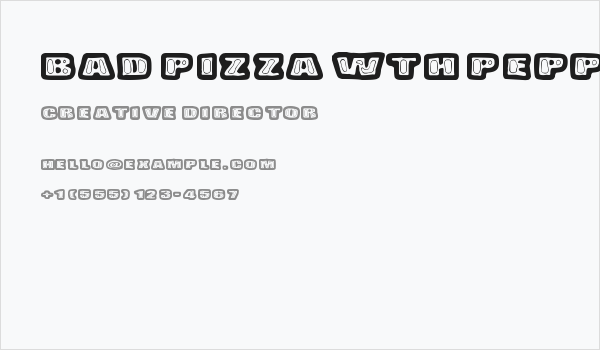 Bad Pizza wth Pepperoni Business Card