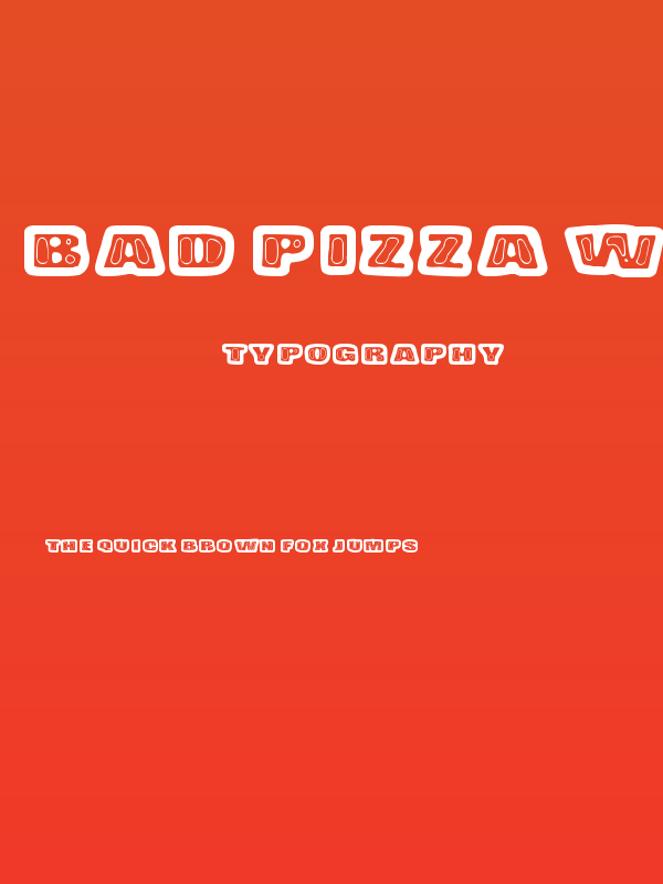 Bad Pizza wth Pepperoni Poster