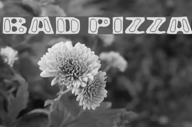 Bad Pizza Font examples