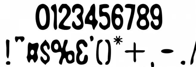 Bad+Quality Font OTHER CHARS