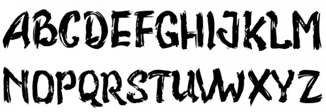 Bad Racer Font Litere mari