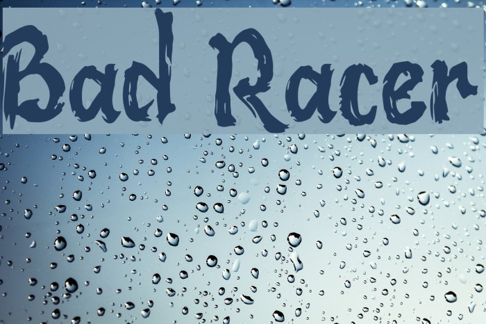 Bad Racer Font examples