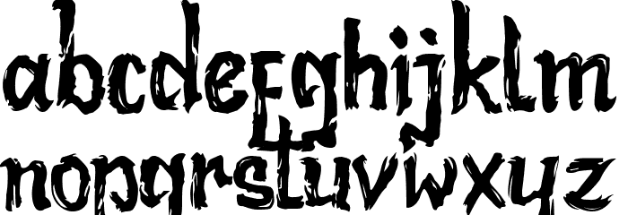 Bad Racer Font LOWERCASE